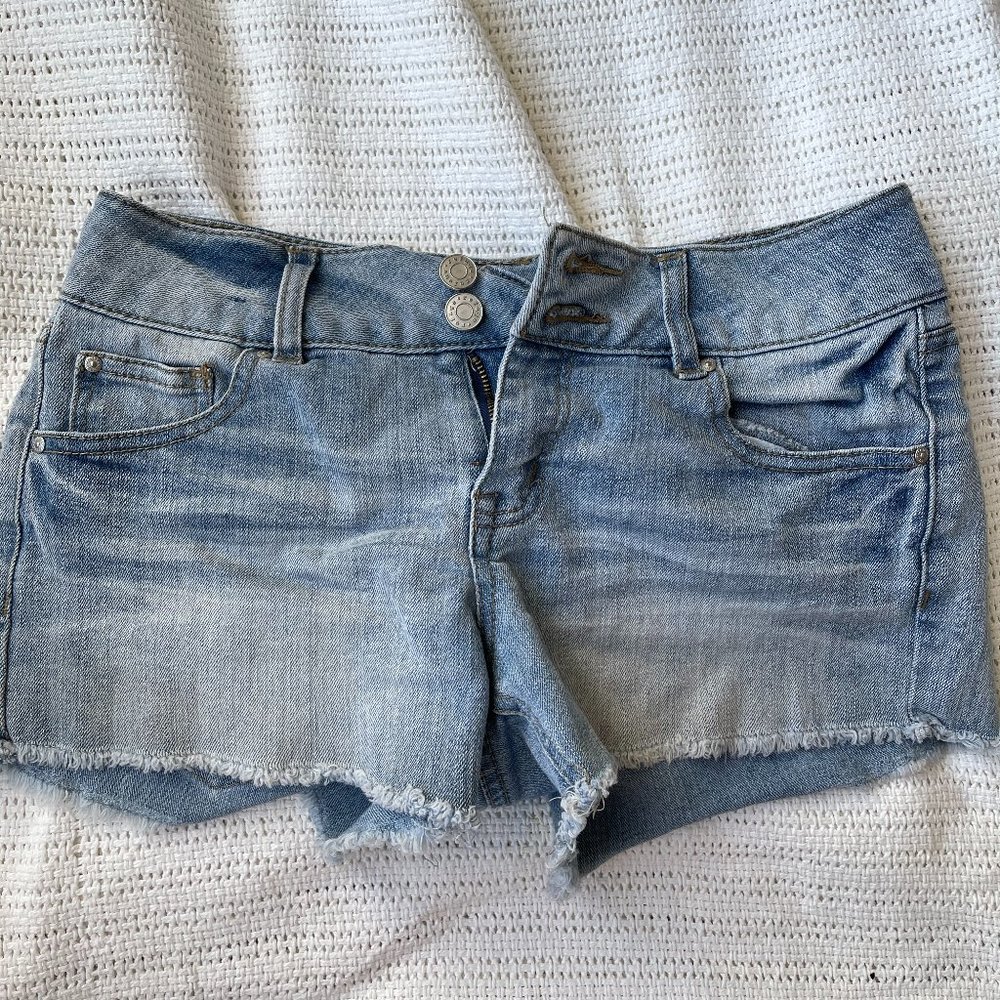Light Wash Denim Shorts